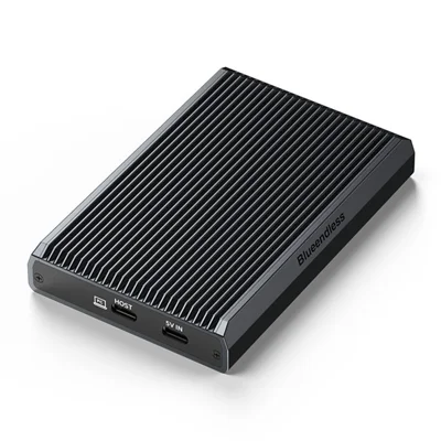 BLUEENDLESS Dual Bay M.2 NVMe Enclosure 10Gbps USB3.2 Gen1 External SSD Enclosure for Phone Tablet Game Console - Black