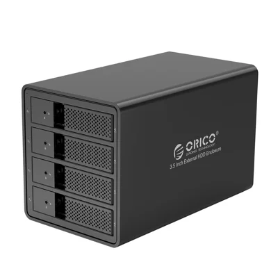 ORICO 9548RU3-BK 4 Bay 3.5 inch HDD Docking Station USB3.0 to SATA Aluminum Alloy HDD Enclosure Case - US Plug