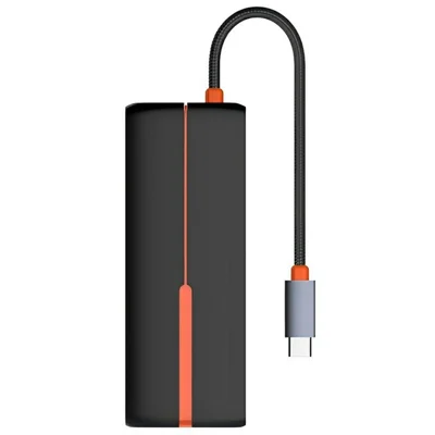 LDNIO DS-26H USB-C 6 in 1 Hub 4K HD + 100W PD Charging + 1000Mbps Ethernet + 3 USB3.0 Type-C Adapter for Laptop - Black