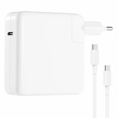 Adattatore di alimentazione USB-C 61W per MacBook Pro 13 pollici (2019) / (2018) / (2017) / (2016), caricabatterie per laptop con cavo Type-C - Spina UE