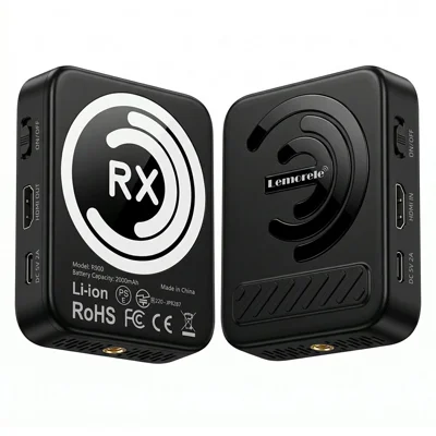 LEMORELE R900 1080P / 60Hz 200 m Trådløst videosystem 5 GHz Point-to-point HD transmittermodtagerkit - Sort
