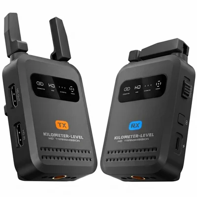 LEMORELE R5030 Trådløs Video Sende- og Modtageenhed 1080P 60Hz 1000 m 5 GHz HD System til Videopræsentationer - Sort