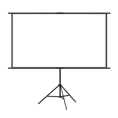 60 inch 16:9 Anti-Light Projector Screen with Tripod Stand Wall Mountable 4K HD High Gain 2.4 Metal Coating - Black
