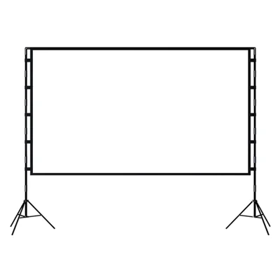Rideau de projection de 100 pouces 2,21 m x 1,25 m 16:9 pour projecteur de cinéma à domicile avec support pour bureau, arrière-cour