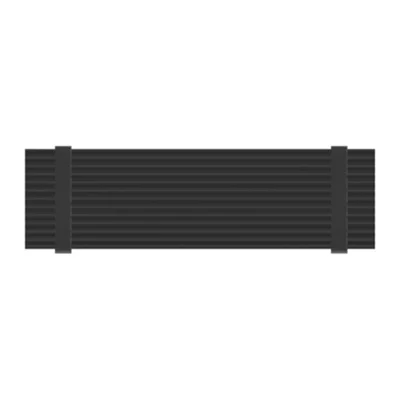 JEYI N80 M.2 NVMe SSD Heatsink 2280 Cooling Aluminum Pad Thermal Silicone Gel Heat Sink for PC- Black