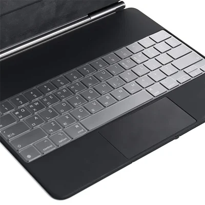 ENKAY iPad Air 13 (2025) / (2024) / Pro 12.9 (2022 / 2021 / 2020) US Version Magic Keyboard Cover Soft TPU Protective Film - Transparent