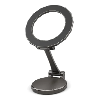 H820 Car Dashboard Mount 360 Degree Rotation Foldable Magnetic Phone Holder Bracket - Tarnish