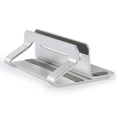 Supporto verticale per laptop D051 per notebook fino a 17,3 pollici, in lega di alluminio, organizzatore da scrivania salvaspazio