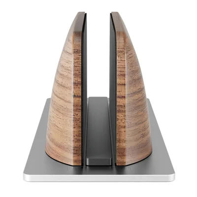 UPERGO VD-1 Vertical Laptop Stand Black Walnut Adjustable Desktop Stand Holder