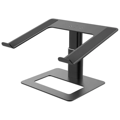 E7B Desktop Notebook Stand Aluminum Alloy Height Adjustable Laptop Heat Dissipation Heighten Bracket - Black