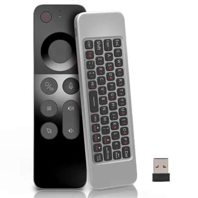 WECHIP W3 2.4G 3-en-1 2.4G Clavier sans fil Voix Souris Air Télécommande