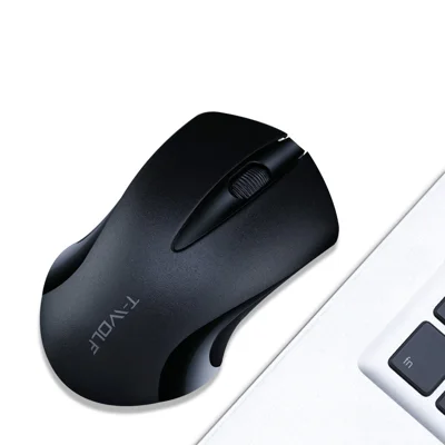 Souris d'ordinateur portable sans fil T-WOLF Q2 pour PC portable - Noir