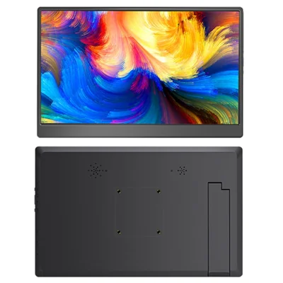 F156P02 15,6 Zoll Full-HD-Tragbarer Monitor IPS-Bildschirm 1920 x 1080 60 Hz mit Ständer – Schwarz