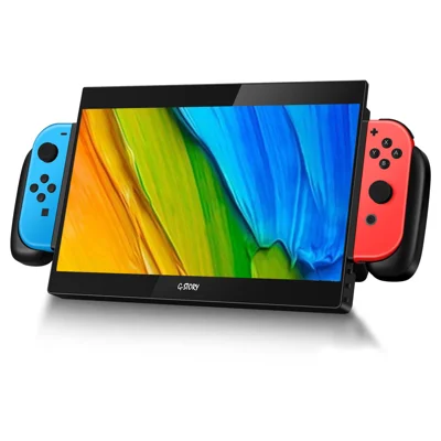 G-STORY GS101NT 10,1 tum bärbar spelmonitor 4K/1080P IPS-skärm 100 % sRGB Spelläge för Nintendo Switch OLED/Switch