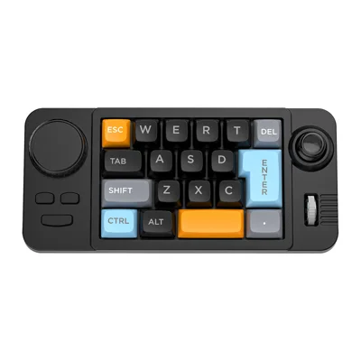 19-Key Hot-Swappable Mechanical Gaming Keyboard Wired Keyboard with RGB Backlit - Black
