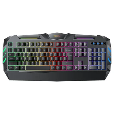 YESIDO KB21 1.5m USB Wired Keyboard 104-key Gaming Keyboard with Breathing Light