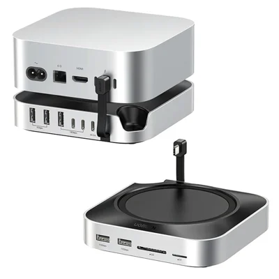 UGREEN CM841-65487 11-in-1 USB-C Hub for Mac Mini M4  /  M4 Pro M.2 NVMe SSD Enclosure Docking Station