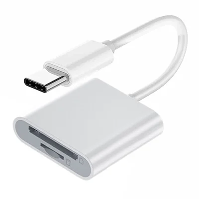 UC-155-SD002 USB 2.0 USB-C to TF Mini-SD SDXC SDHC Card Reader for MacBook Laptop Tablet Phone