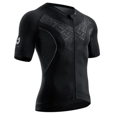GOLOVEJOY QXF01 Outdoor Cycling Top Quick Dry Men Compression Short Sleeve T-Shirt - Black / M