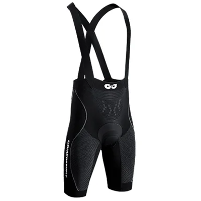 GOLOVEJOY QXF03 Outdoor Cycling Bib Pants Breathable Padded Biking Bib Shorts - Black / S for Women