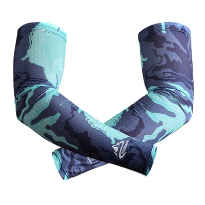 GOLOVEJOY HB20 Outdoor Fishing Arm Sleeves Summer Sunscreen UV Protection Sleeves - Heart Of The Ocean / L