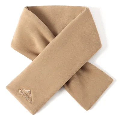 GOLOVEJOY DWJ47 82cm Retro Men Winter Scarf Warm De Rong Velvet Outdoor Windproof Scarf - Camel
