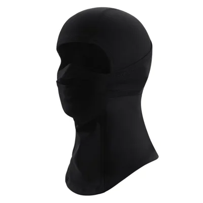 DRTJ05 Winter Ski Face Mask for Kids Waterproof Windproof Cycling Balaclava for Outdoor Sports - Black