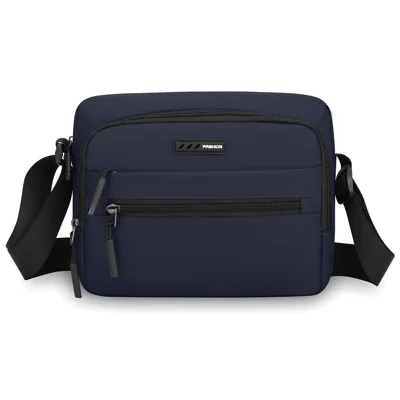 WEIXIER WD9001 Men Shoulder Bag Waterproof Oxford Fabric Lightweight Crossbody Bag for Travel - Black
