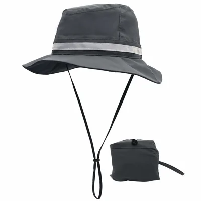 OUTFLY B2109 Waterproof Summer Fisherman Hat UV Protection Sunshade Hat Quick Drying - Dark Grey