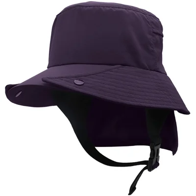 OUTFLY B2301 UPF50+ Zonnebestendige Hoed Uitneembare Ademende Vissershoed met Nekbieslag - Paars