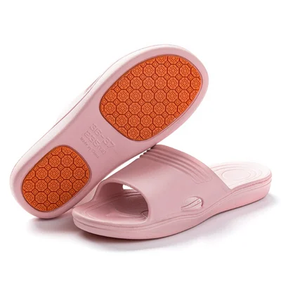 9555 1 Paar PVC-Badezimmerschuhe rutschfeste Spa-Duschsandalen für Herren/Damen - Pink / Größe: 36-37 (Passend für Größe: 35-36)