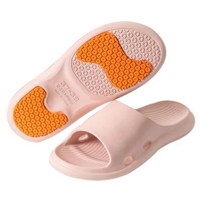 TZLDN LDN10201 For Pregnant Women Elderly Non-Slip Slippers EVA Bathroom Slides - Pink / 35-36 (Standard)