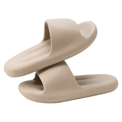 TZLDN LDN7716 Indoor Shock-absorbing EVA Slides Non-slip Slippers for Bathroom - Milky Coffee / 36-37