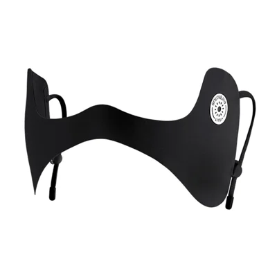 GOLOVEJOY XTJ127 Summer UV Protection Ice Silk Butterfly Shape Face Mask - Black