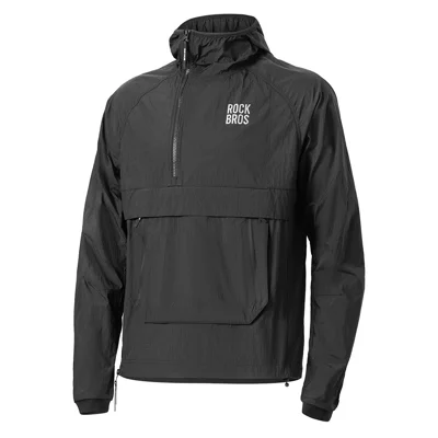 ROCKBROS YDWT013 Detachable Pocket Windbreaker Outdoor Waterproof Jacket for Camping / Cycling / Hiking / Commuting Long Sleeve Men Coat - Black  /  M