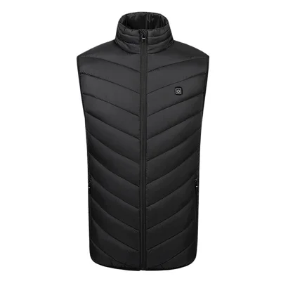 Single Control 9-Zone USB Heated Vest, 3-Level Temperature Control, Machine Washable (without Power Bank)
