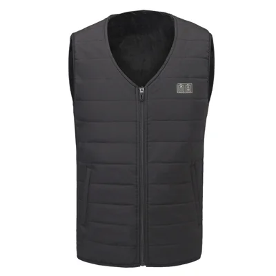 12-Zone USB Heated Vest, Carbon Fiber Heating, Three Temperature Settings (without Power Bank)