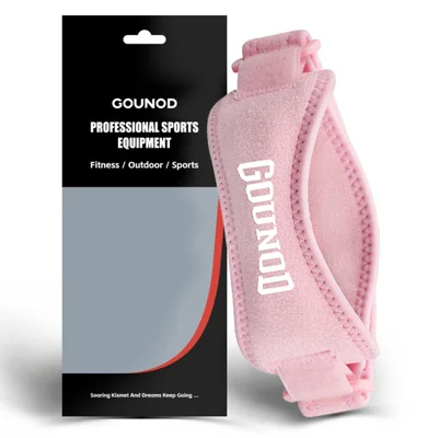 GOUNOD HJ089 1Pc Knee Brace Patella Support Strap Men Women Sports Running Fitness Compression Knee Protector - Pink