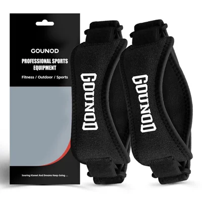 GOUNOD HJ089 1 Pair Knee Brace Patella Support Strap Men Women Sports Running Fitness Compression Knee Protector - Black