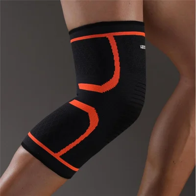 VBOSI 1167V 1 stk L Størrelse 3D Elastisk Strøknakke til 40-50 cm Benomkreds Sportsbeskyttende Knæstøtte - Orange