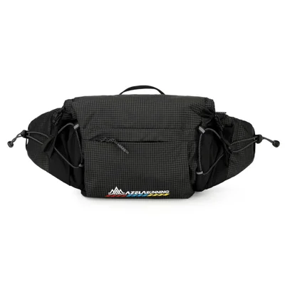 AZELA A1372 Bolsa Peitoral Leve com Costas em Favos de Mel Transpiráveis Bolsa Transversal Impermeável em Tecido Oxford para Viagens ao Ar Livre Caminhadas - Preto