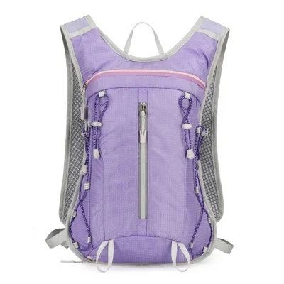 VANAHEIMR 2609 Lightweight Hiking Backpack Water-Resistant Nylon Outdoor Daypack with Hydration Bladder Support for Running Cycling - Taro Purple