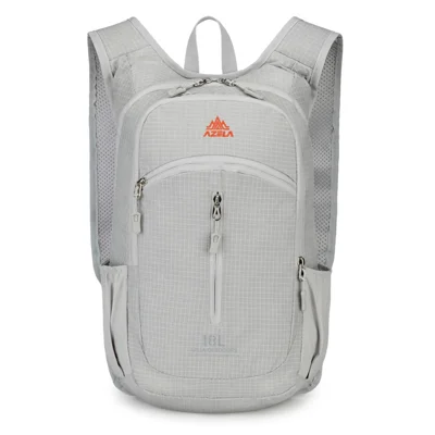 AZELA A1308 18L Lightweight Foldable Backpack Water-Resistant Breathable Shoulder Bag for Hiking Camping Outdoor - Gray