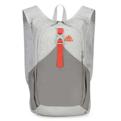 AZELA A1398 Lightweight Foldable Backpack 20L Capacity Outdoor Hiking Travel Daypack for Camping Cycling Running - Gray