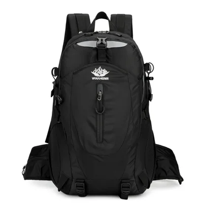 VANAHEIMR 20-35L Lightweight Hiking Backpack Reflective Breathable Daypack for Outdoor Trekking Camping Travel - Black