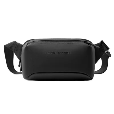 MARK RYDEN MR199 Bolso Cruzado Resistente al Agua de 2.4L con 5 Compartimentos para Desplazamientos - Negro
