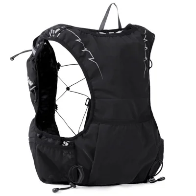 PATLOG 8L Hydration Backpack 190g Ultra-Light 3D Breathable Mesh Running Vest Pack for Cycling Hiking Running - Black