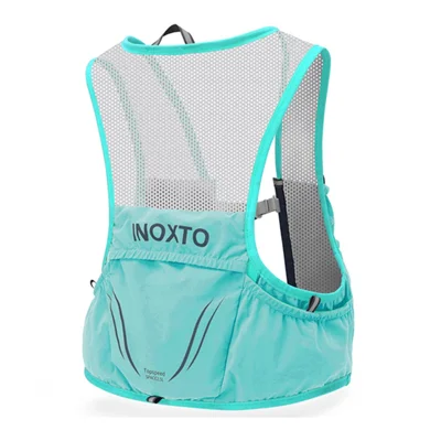 OUTDOOR INOXTO 3.5L Running Vest Backpack Lightweight Phone Water Bottle Holder Hiking Cycling Backpack Size L - Green