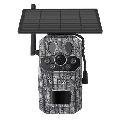 H80 GPS Positioning 4G Trail Camera Solar Powered 3MP Night Vision Motion Sensor Outdoor Wildlife Camera - 4G EU Version + GPS