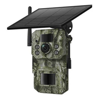 H70 Solcelledrevet 4G-spionkamera med GPS-positionering, tovejslyd og nattevision, 3MP jagtkamera